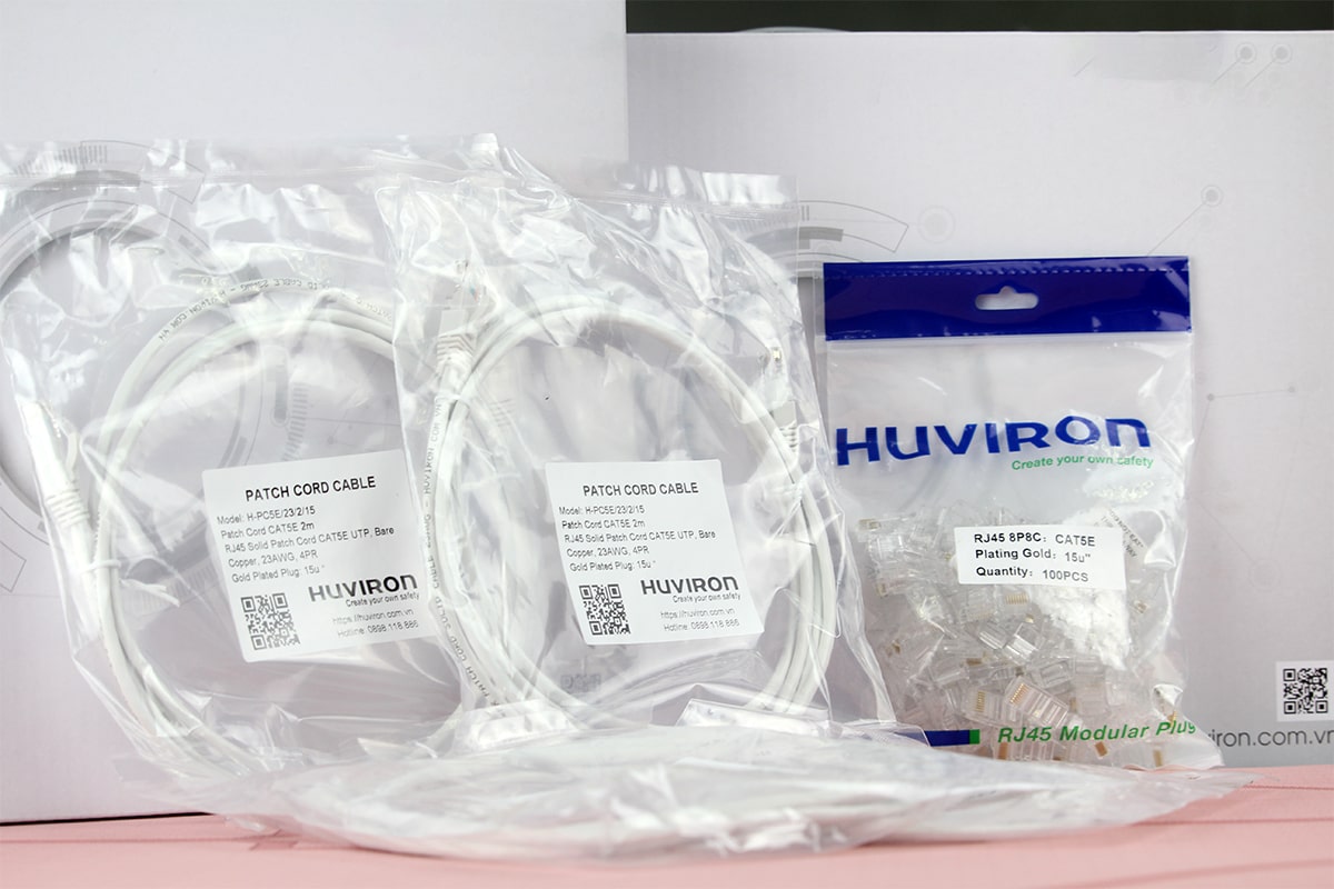 Dây nhảy Cat5e UTP Huviron chính hãng chất lượng cao day-nhay-mang-cat5e-huviron