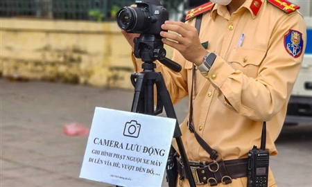 Bổ sung camera lưu động phạt nguội đầu tiên ở Hà Nội