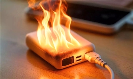 Sạc pin dự phòng qua đêm – Nguy cơ cháy nổ tiềm ẩn