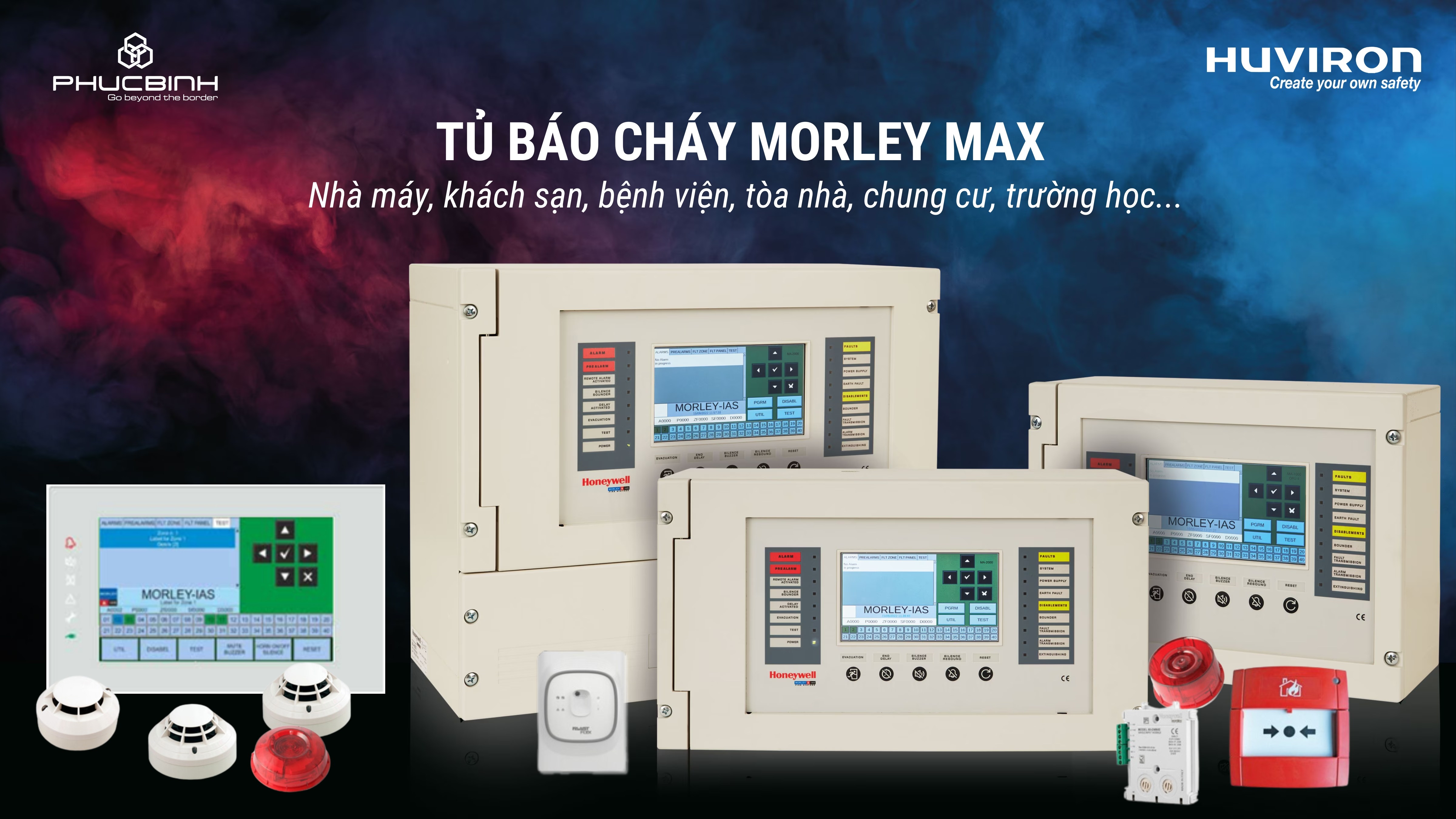 Huviron Việt Nam phân phối chính hãng thiết bị báo cháy, giúp phát hiện và cảnh báo cháy chung cư mini từ sớm